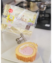 うさこのスウィーツ同盟会 | 　セブンのハスカップロール。北海道フェアでハスカップを入れてくるセブンはわかってるねー！(その他)