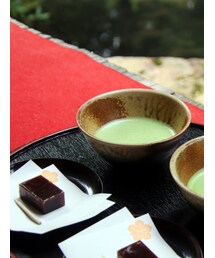 うさこのスウィーツ同盟会 | あかりん撮影。三千院の庭園を眺めながらいただく抹茶んと羊かん最高♪(その他)