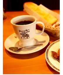 うさこのスウィーツ同盟会 | 　コメダ珈琲の、黒コーシー♪モーニングのトースト(餡トッピング)とブラックでいただきます。(その他)