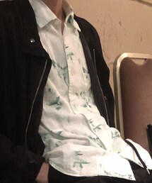 ISSEY MIYAKE | 花柄　ホワイトシャツ(シャツ/ブラウス)