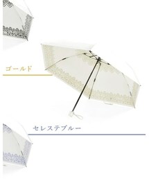 UVION | UVIONプレミアムホワイト(ゴールド) 日本製 晴雨兼用 折りたたみ傘(折りたたみ傘)
