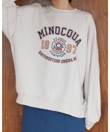 lily chic | カレッジロゴルーズ裏毛プルオーバー(スウェット)