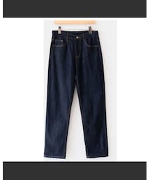 ENVYLOOK | スタンダードイエローステッチインディゴデニムパンツ(デニムパンツ)