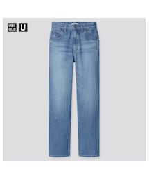 UNIQLO | レギュラーフィットストレートハイライズジーンズ(デニムパンツ)