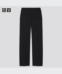 UNIQLO | リラックスストレートパンツ 437064 09 BLACK(パンツ)