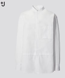 UNIQLO | UNIQLO +J スーピマコットンオーバーサイズスタンドカラーシャツ SIZE:M  00WHITE(シャツ/ブラウス)