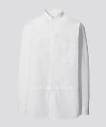 UNIQLO+J | スーピマコットンオーバーサイズスタンドカラーシャツ(シャツ/ブラウス)