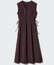 UNIQLO | U-3490 Мサイズ　コットンギャザーワンピース(ワンピース)