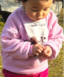 MARKEY'S | 珍しいロゴアイテム！ピンクのパンツと合わせてみた🌷公園に居てる時もだいまい目立つ色です🌷(スウェット)