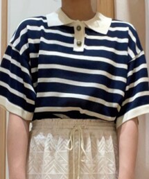 Samansa Mos2 blue | ニット/セーター