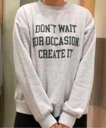 Samansa Mos2 blue | スウェット