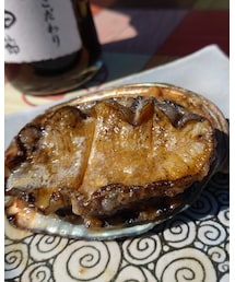 🍖お庭BBQ🍷 | 本日一番の美味💖アワビのバター醤油(食器)