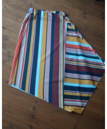ZARA | マルチボーダーアシンメトリースカート(スカート)