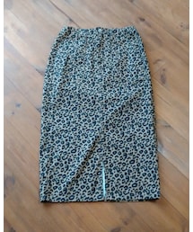 RETRO GIRL | ヒョウ柄デニムタイトスカート(デニムスカート)