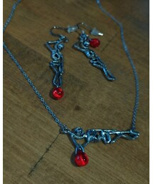 Handmade | 髑髏ピアス&ネックレス(アクセサリー)