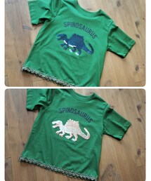 GU | 恐竜Tシャツキッズ150をリメイク(Tシャツ/カットソー)