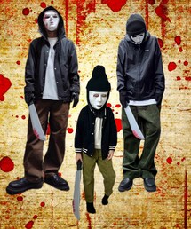 増殖。 | マスクはカオナシの。シール取りました。フード付き黒ブルゾン無いので代用。(その他)