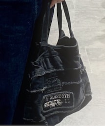 HYSTERIC GLAMOUR | ブラックのつぎはぎデニム柄バック(ショルダーバッグ)