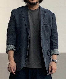 JEAN RENO | リネン100% size M(テーラードジャケット)