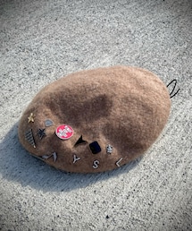 no brand | 古着　ウールベレー帽(ハンチング/ベレー帽)