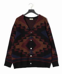 FACTOTUM | C/C7G Native Americans Wool Cardigan size46(カーディガン/ボレロ)