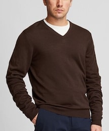UNIQLO | エクストラファインメリノVネックセーター(長袖)(ニット/セーター)
