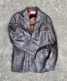 quadro | シープレザーパッチワークジャケット size2(テーラードジャケット)