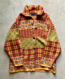 MISSION | 【sold】フレンチ 花柄チェックニットカーディガン (カーディガン/ボレロ)
