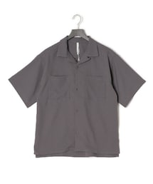 HALHAM | リネンライク オープンカラー シャツ/半袖シャツ【IR】(シャツ/ブラウス)