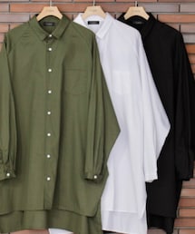 Cuirs | Cuirs ラグランスリーブロングシャツ(シャツ/ブラウス)