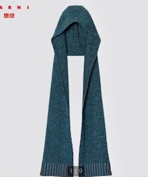UNIQLO | UNIQLO MARNI ミックスカラーニットフードストール(マフラー)