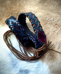 no brand | 本革メッシュベルト(ベルト)