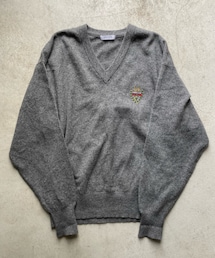 CHARVEL CLUB | Vネックセーター size L 日本製(ニット/セーター)