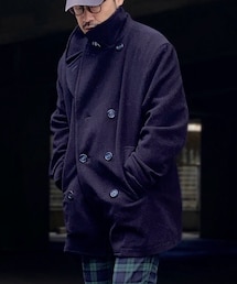 BATO LOCO | 古着 カシミアブレンドPコート size L(ピーコート)