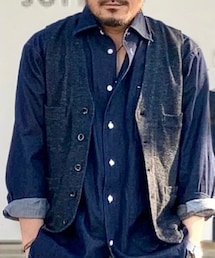 古着 | レナウン リネン(スーツベスト)