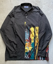 CALL BACHULER | 【sold】プリントシャツ ブラック M相当(シャツ/ブラウス)