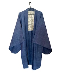 no brand | 古着 シルク(紬)羽織(着物)