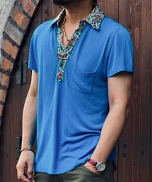 roberto cavalli | コットンニット イタリア製 古着size48(ポロシャツ)