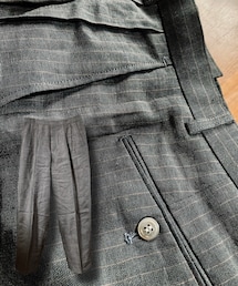 no brand | 麻 100% W76 股下65 樫山株式会社(スラックス)