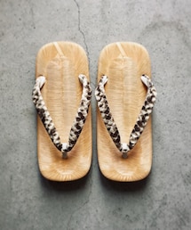 no brand | パイソン革 雪駄 日本製(サンダル)