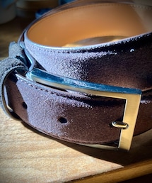 no brand | スクエアバックルスエードベルト(ベルト)