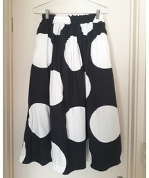 ichi | 夏にでた、大きなドット柄のイチのスカート。裏地付きです。(スカート)