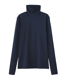 GU | ソフトコットンタートルネックt(Tシャツ/カットソー)