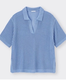 GU | メッシュスキッパーポロセーター(半袖)(セットアップ可能)(トップス)