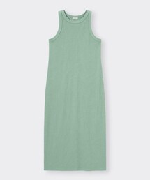 GU | リブナローワンピース(ノースリーブ)(ワンピース/ドレス)