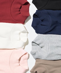 UNIQLO | リブハイネックT(トップス)