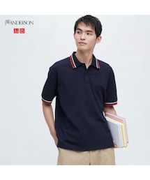 UNIQLO | UNIQLO JWANDERSON ポロシャツ navy L(ポロシャツ)