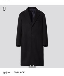 UNIQLO | UNIQLO +J カシミヤブレンドオーサーサイズチェスターコート black S(チェスターコート)