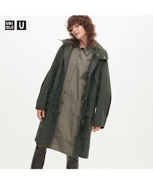 UNIQLO | UNIQLO U WOMEN フーデッドコート olive M(モッズコート)