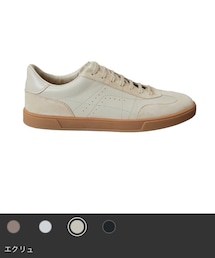 ZARA | ZARA レザープリムソールスニーカー  écru 41(スニーカー)